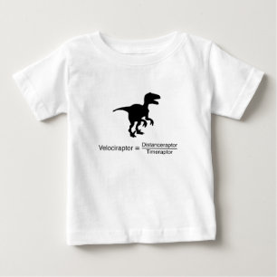 lustige Wissenschaft des Velociraptor Baby T-shirt