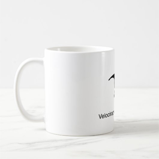 lustige Wissenschaft des Velociraptor Kaffeetasse (Links)