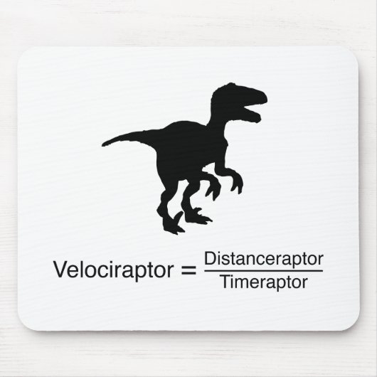 lustige Wissenschaft des Velociraptor Mousepad (Vorne)