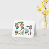 Lustige Wissenschaft Karte (Gelbe Blume)