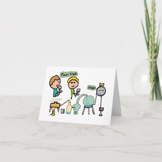 Lustige Wissenschaft Karte (Vorderseite)