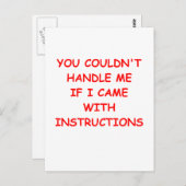 lustige Witze für dich Postkarte (Vorne/Hinten)