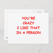 lustige Witze für dich Postkarte (Vorne/Hinten)