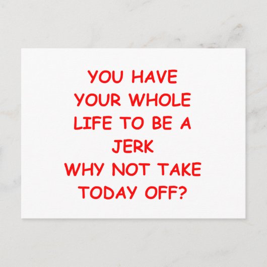 lustige Witze für dich Postkarte (Vorderseite)