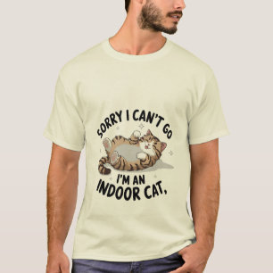 Lustige "Wohnungskatze" nachvollziehbare freche Ka T-Shirt