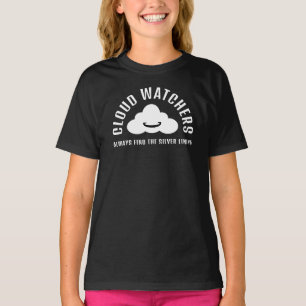 Lustige Wolkenbeobachter finden immer das Positive T-Shirt