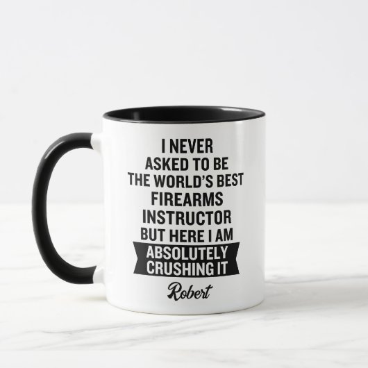 Lustige World's Best Firearms Instructor Kaffee Tasse (Links)