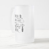 lustige Wortart Mattglas Bierglas (Vorderseite Links)