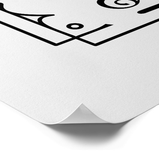 lustige Wortart Poster (Ecke)