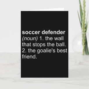 Lustige Wortdefinition Fußball Verteidigung Vokabu Karte