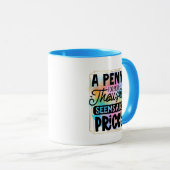Lustige Wortkunst Sarkasmus Gedanken Tasse (VorderseiteRechts)