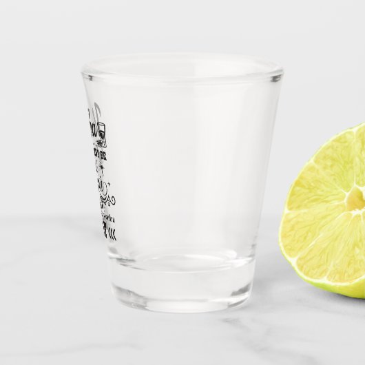 lustige Wortkunst Schnapsglas (Rechts)