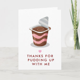 Lustige Wortspiel-Pudding-Muttertags-Grußkarte Karte