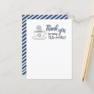 Lustige Wortspiel-Witze über Tee-Postkarte Postkarte