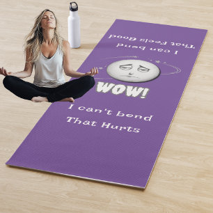 Lustige WOW Mondgesicht Yoga-Matte Yogamatte