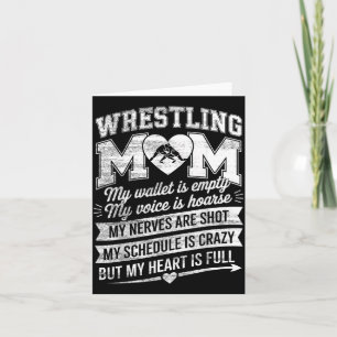 Lustige Wrestling-Mama-Ringerin Mutter Kampfsport Karte