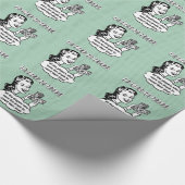 Lustige Würfel - ich möchte danken Geschenkpapier (Ecke)