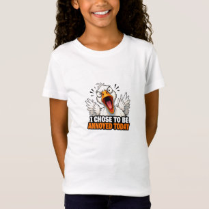 Lustige wütende Gans - Ich wähle, heute genervt zu T-Shirt