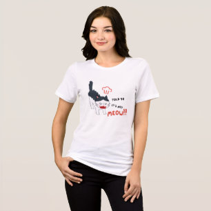 Lustige wütende Katze „Ich hab's dir gesagt, ich b Tri-Blend Shirt