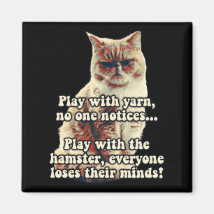 Lustige wütende Katzen-Meme für Katzen-Personen Ka Magnet