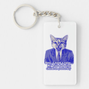 Lustige wütende Katzen-Meme für Katzenliebhaber Schlüsselanhänger