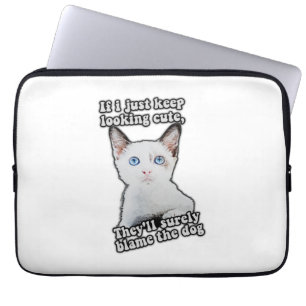 Lustige wütende Katzen-Meme für Katzenliebhaber un Laptopschutzhülle