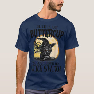 Lustige wütende Katzenhexe, Halt dich fest Butterc T-Shirt