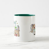 Lustige wütende Wissenschaftler-Tasse Zweifarbige Tasse (Mittel)