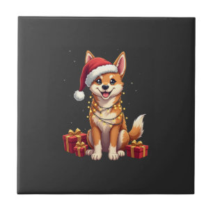 Lustige Xmas-Beleuchtung Weihnachtsmannmütze Tamas Fliese