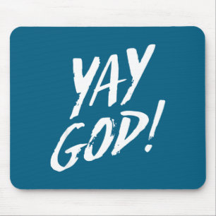 Lustige Yay Gott Grafik Jesus Christliche Religion Mousepad