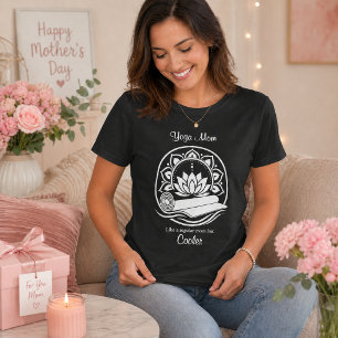 Lustige Yoga-Mama Lotus-Mandala Muttertag T-Shirt