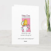 lustige Yoga-Pose-Karte geeignet für Framing! Karte (Rückseite)