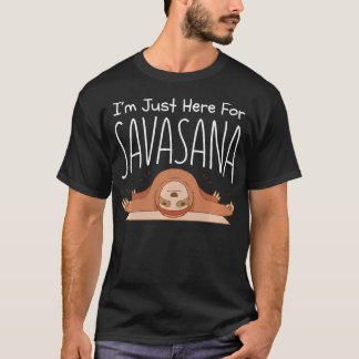 Lustige Yoga Savasana Faultier Pose Namaste T-Shirt