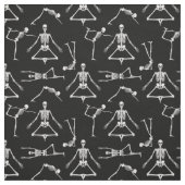 lustige Yoga-Skelette Stoff (Muster)