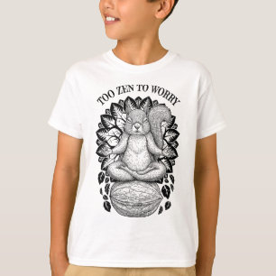 Lustige Yoga Süße Eichhörnchen Meditation Zu Zen U T-Shirt