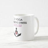 Lustige Yoga-Tasse Kaffeetasse (VorderseiteRechts)