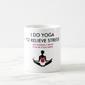 Lustige Yoga-Tasse Kaffeetasse (Mittel)