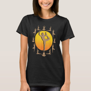 Lustige Yoga-Übungen, Meditationsbewusstsein, Retr T-Shirt
