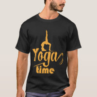 Lustige Yoga-Zeit-Kontorsionist-Grafik-T-Shirt