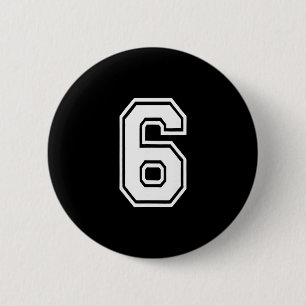 Lustige Zahl 6 67 Meme Kostüm passende Gruppe Hall Button