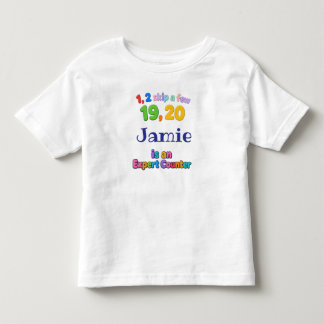 Lustige Zahl Kleinkind T-shirt
