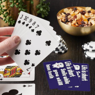 Lustige Zahnarzt-Zitate Spielkarten