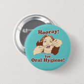 Lustige Zahnärzte und Hygieniker Button (Vorne & Hinten)