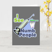 Lustige Zahnärzte und Hygieniker Karte (Gelbe Blume)