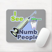 Lustige Zahnärzte und Hygieniker Mousepad (Mit Mouse)