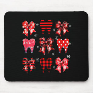 Lustige Zahnärztliche Weihnachten Zähne Cute Xmas  Mousepad