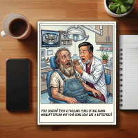 Lustige Zahnarztpraxis Cartoon