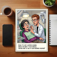 Lustige Zahnarztpraxis Cartoon