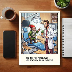 Lustige Zahnarztpraxis-Cartoons Postkarte