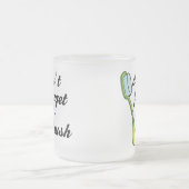 Lustige Zahnbürste-Zahnarzt-Tasse Mattglastasse (Mittel)